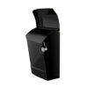 Open black wall mount mailbox