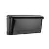 Black wall mount mailbox