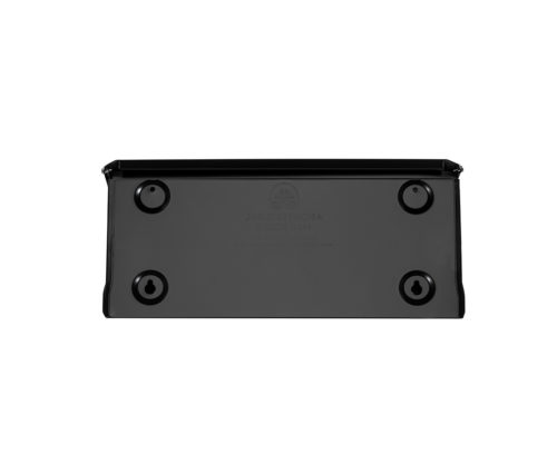 Bottom of black wall mount mailbox