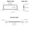 Diagram of Manhattan mailbox address plaque.