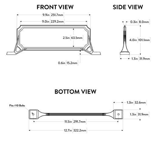 Diagram of Manhattan mailbox address plaque.