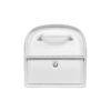 White mailbox with white handle