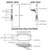 Diagram of hamilton mailbox post