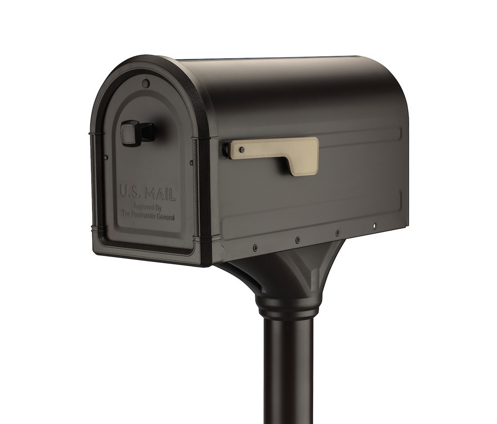 Roxbury Mailbox & Post Kit – Rubbed Bronze | Architectural Mailboxes