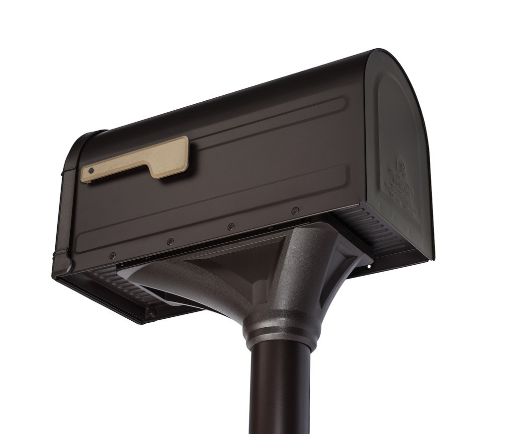 Roxbury Mailbox & Post Kit – Rubbed Bronze | Architectural Mailboxes