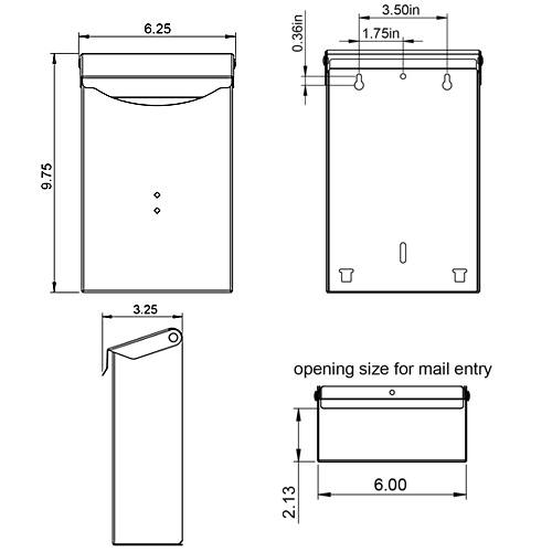 BW11 Mailbox Technical Specifications