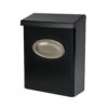 Designer Black Wall Mount Mailbox