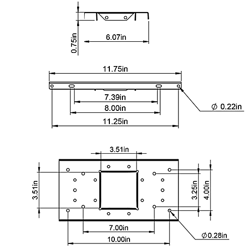 UMBS0B06 Mailbox Mounting Board Technical Specifications