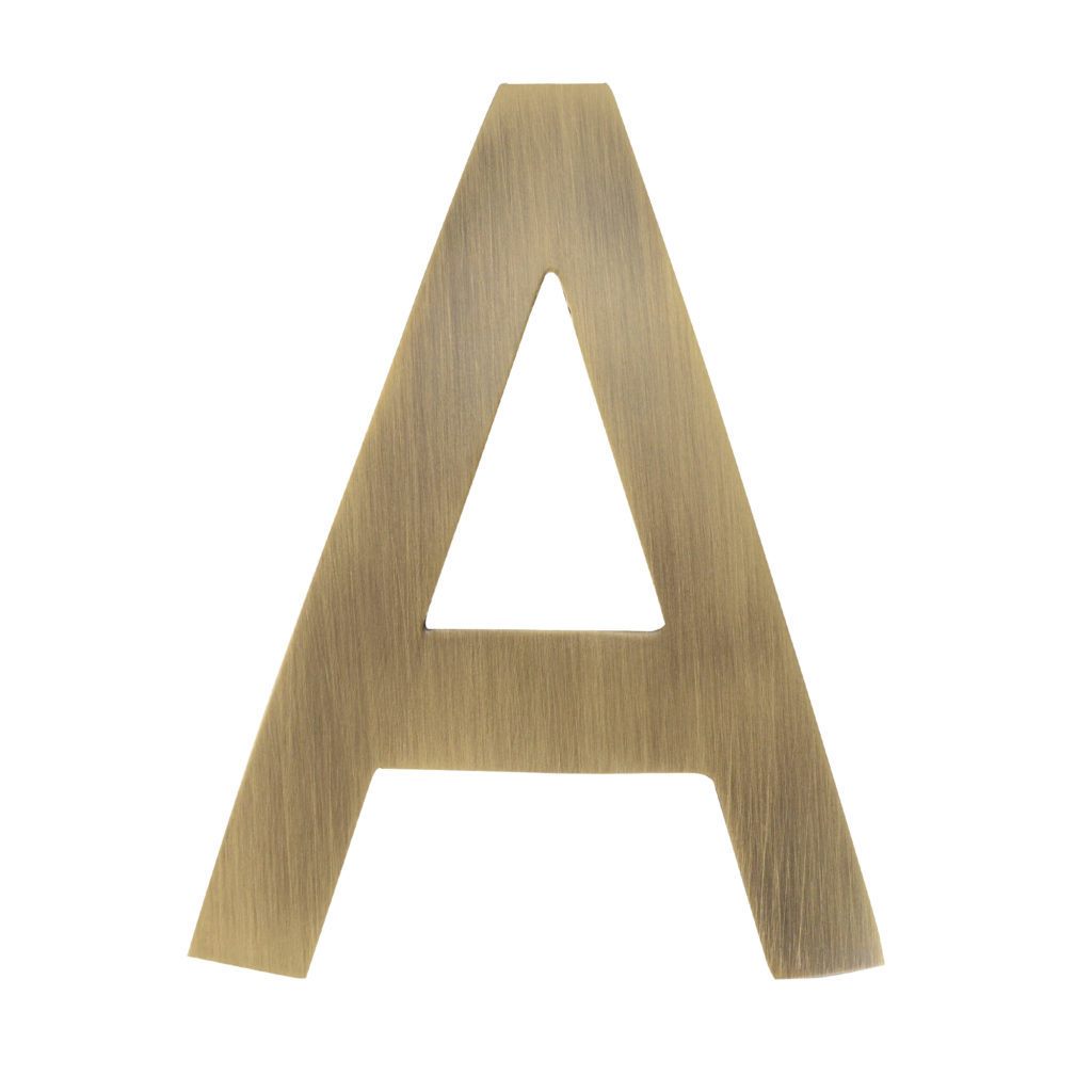 House Letters – Brass | Architectural Mailboxes