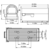 Diagram of Bronze Post Mount Mailbox