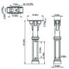 Diagram of Black Mailbox Post