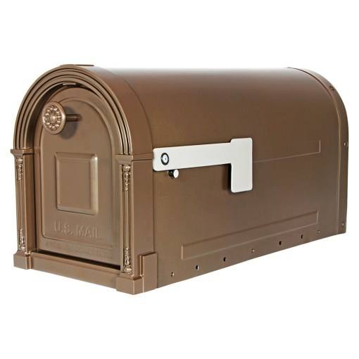 Garrison Post Mount Mailbox – Venetian Bronze | Architectural Mailboxes