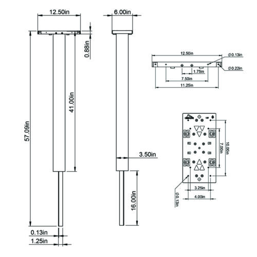 Diagram of parkwood easy-install cedar drive-in post