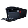 Open Black Wall Mount Mailbox