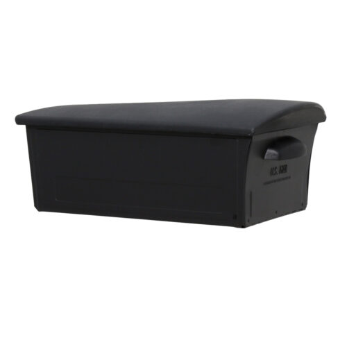 Side of Black Wall Mount Mailbox