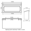 Diagram of Wall Mount Mailbox