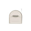 Front of white post mount mailbox